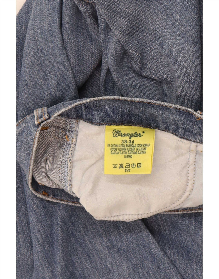 Wrangler ženske Eve Bootcut traperice W33 L34 Plavi pamuk