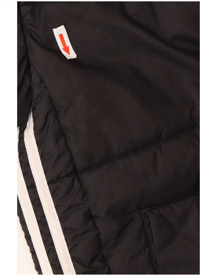 Adidas velika ženska podstavljena jakna UK 10 mala crna poliester