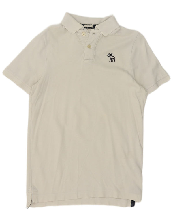 Abercrombie & Fitch muška Muscle polo majica Srednje bijeli pamuk