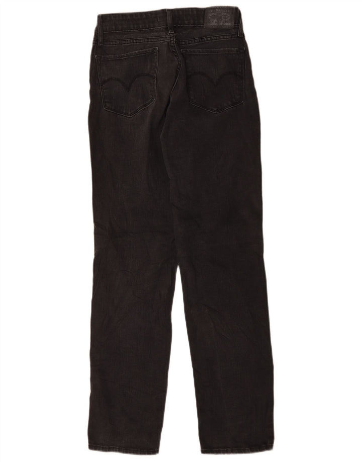 Levi's ženske 712 uske traperice W26 L29 crni pamuk