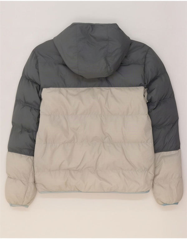 Nike Mens Storm-Fit Hooded Padded Jacket UK 38 Medium Grey Colourblock