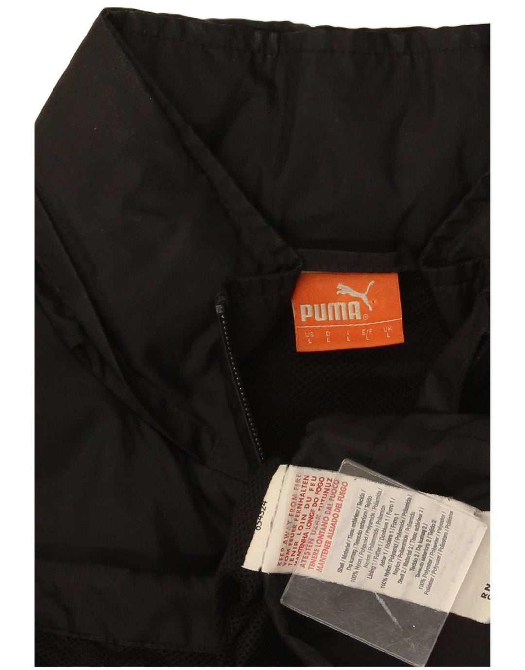 Puma muška gornja jakna trenirke Large Black Nylon