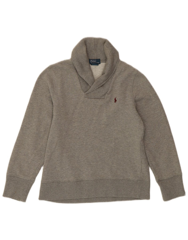 Polo Ralph Lauren Džemper za djevojčice 10-11 godina srednje sivi pamuk