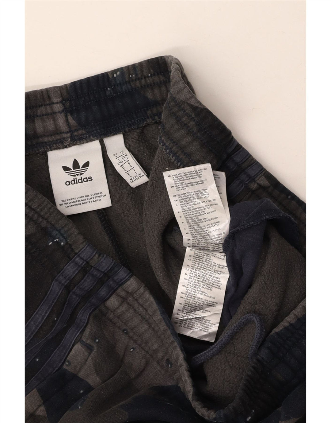 ADIDAS Muške trenirke Hlače Joggers Large tamnoplave kamuflažne pamučne boje