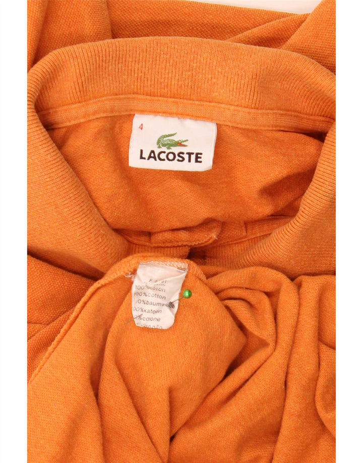 Lacoste muška polo majica dugih rukava, veličina 4, srednje narančasti pamuk