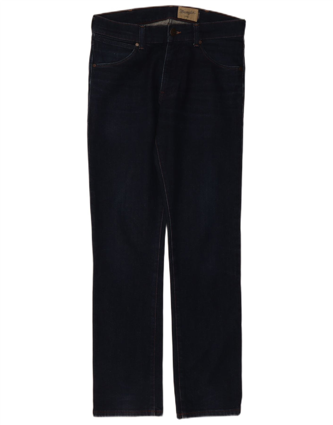 Wrangler muške uske traperice Larston W32 L32 tamnoplavi pamuk