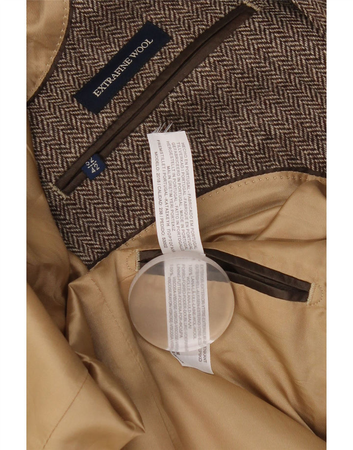 Massimo Dutti muška jakna s 2 gumba EU 52 velika smeđa riblja kost