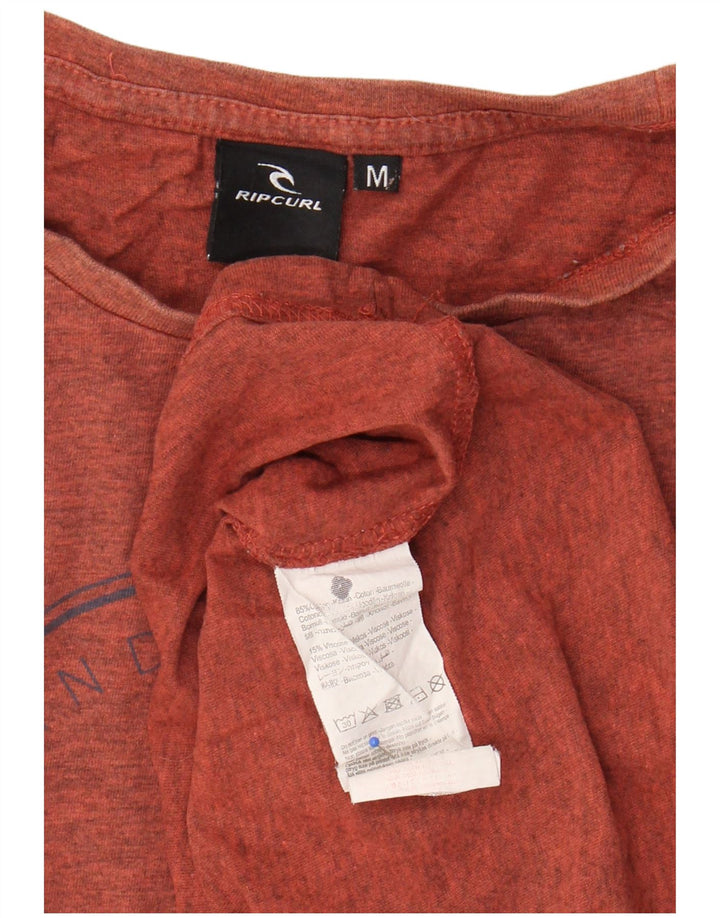 Rip Curl muška majica kratkih rukava s grafičkim motivima, srednji narančasti flekasti pamuk