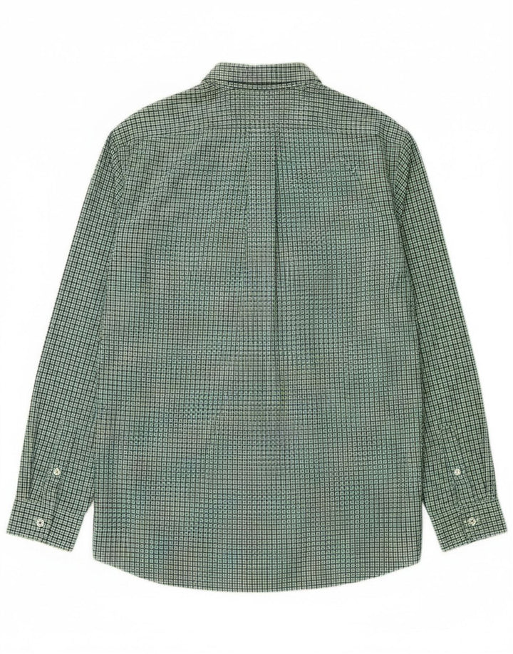 Gap muška uska košulja XL zeleni karirani pamuk