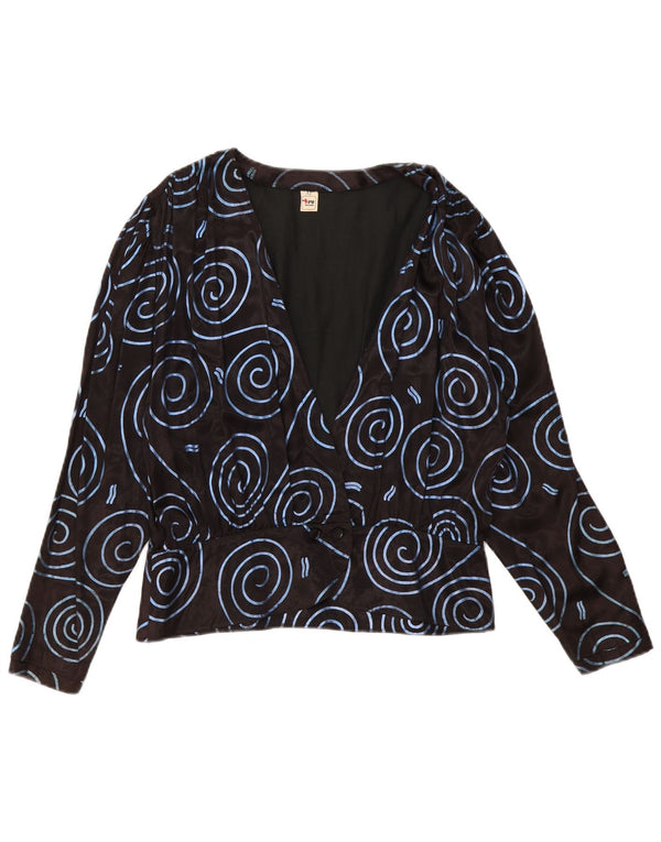 TRU Ženska košulja s apstraktnim uzorkom IT 42 srednje crna