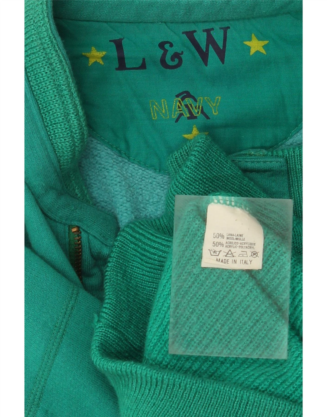 VINTAGE muški kardigan pulover velike zelene boje od vune