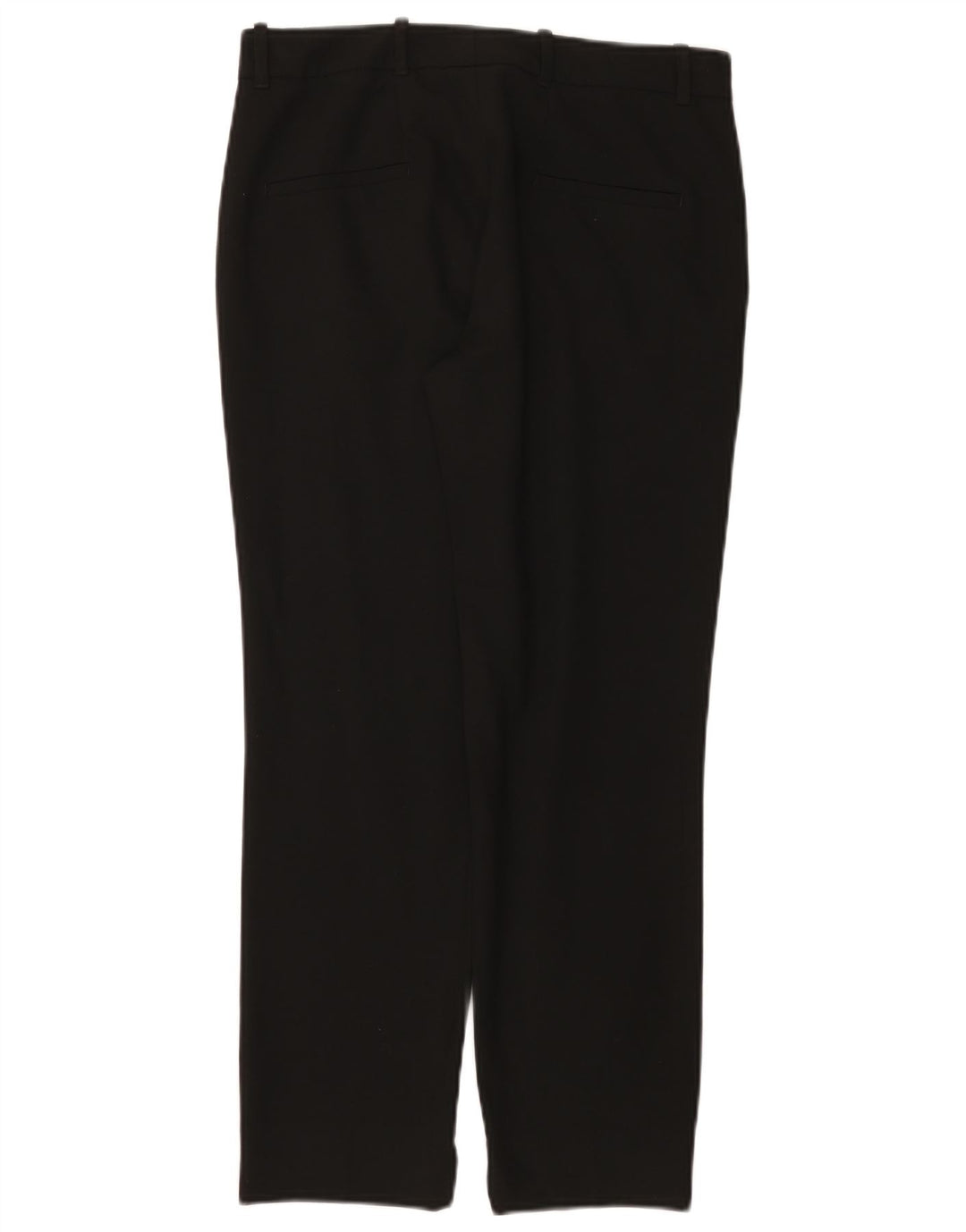 ZARA ženske ravne chino hlače male W26 L26 crni poliester