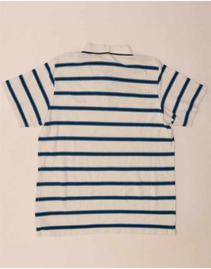 REEBOK muška polo majica XL bijeli pamuk na pruge