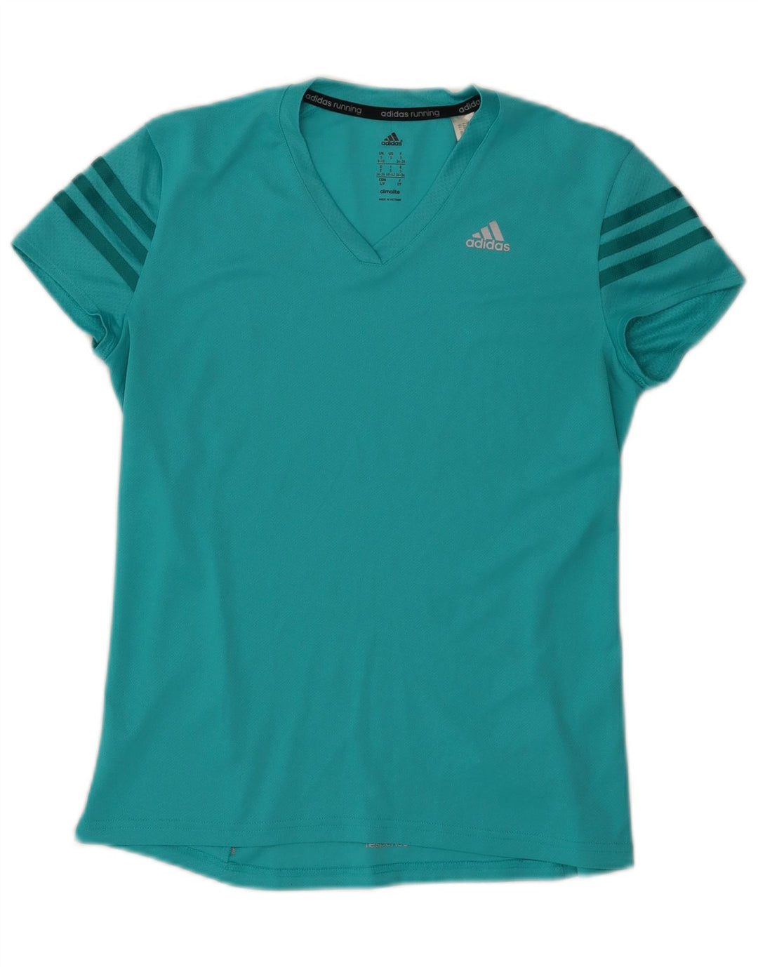 Adidas ženska majica kratkih rukava Climalite UK 8/10 mali tirkizni poliester