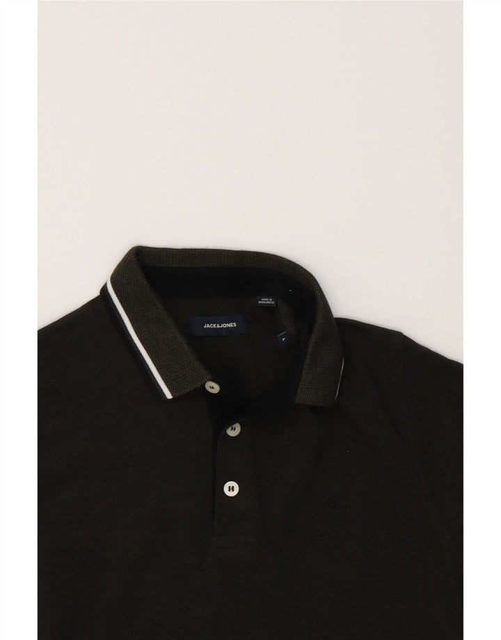 JACK & JONES Mens Polo Shirt Large Green Cotton Vintage Jack & Jones and Second-Hand Jack & Jones from Messina Hembry 