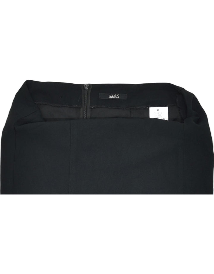 VINTAGE Womens Straight Skirt IT 40 Small W30 Black Acetate | Vintage | Thrift | Second-Hand | Used Clothing | Messina Hembry 