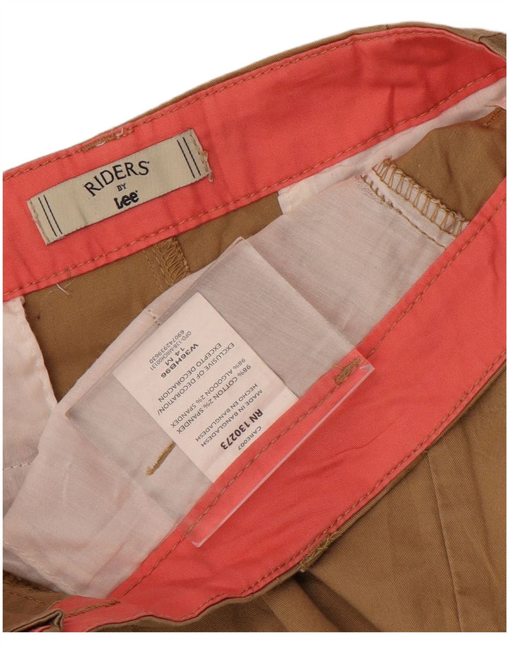 Lee ženske chino hlače s bootcut US 14 XL W36 L31 smeđi pamuk