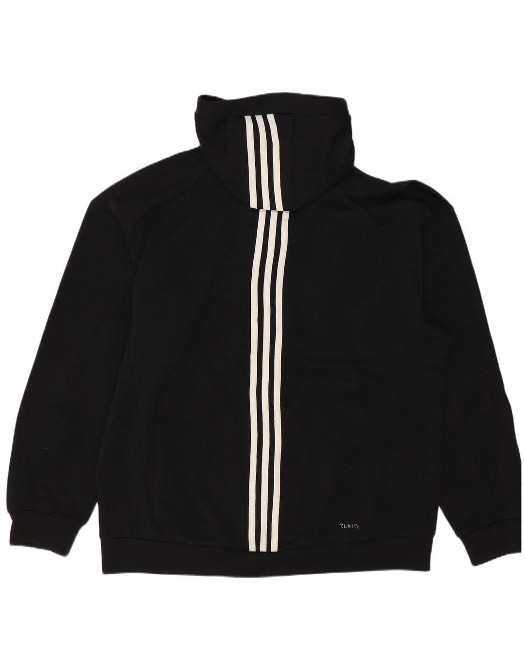 ADIDAS Muška pulover s kapuljačom Climalite Graphic Zip Srednje crni poliester