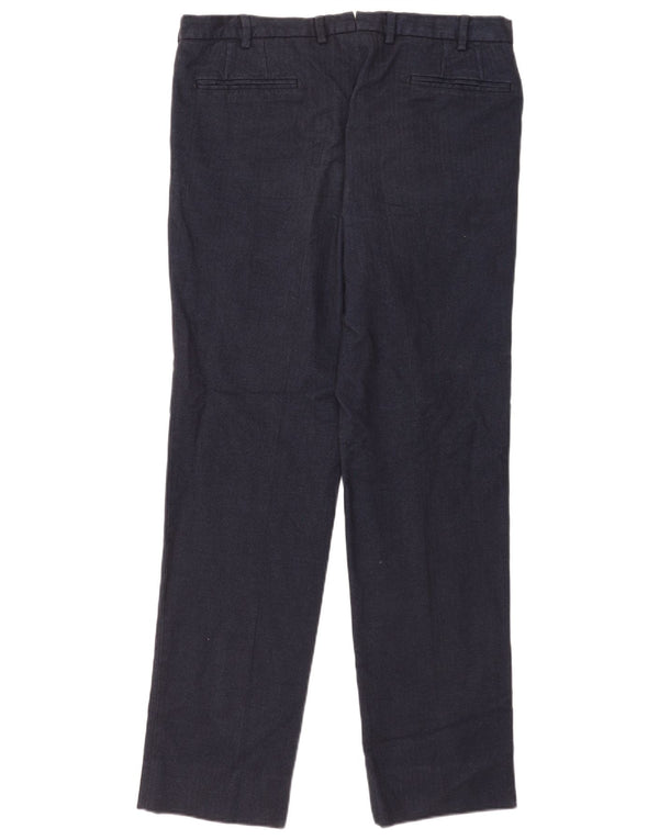 Massimo Dutti muške hlače ravnog odijela EU 44 velike W34 L33 tamnoplave