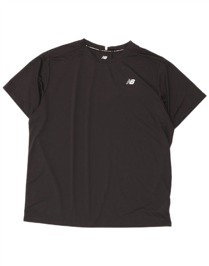 New Balance muška majica kratkih rukava 2XL crni poliester