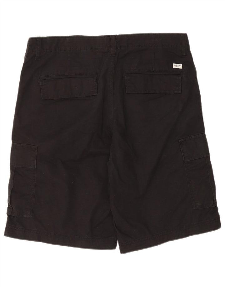 Jack & Jones muške kargo kratke hlače srednje veličine W32, crni pamuk
