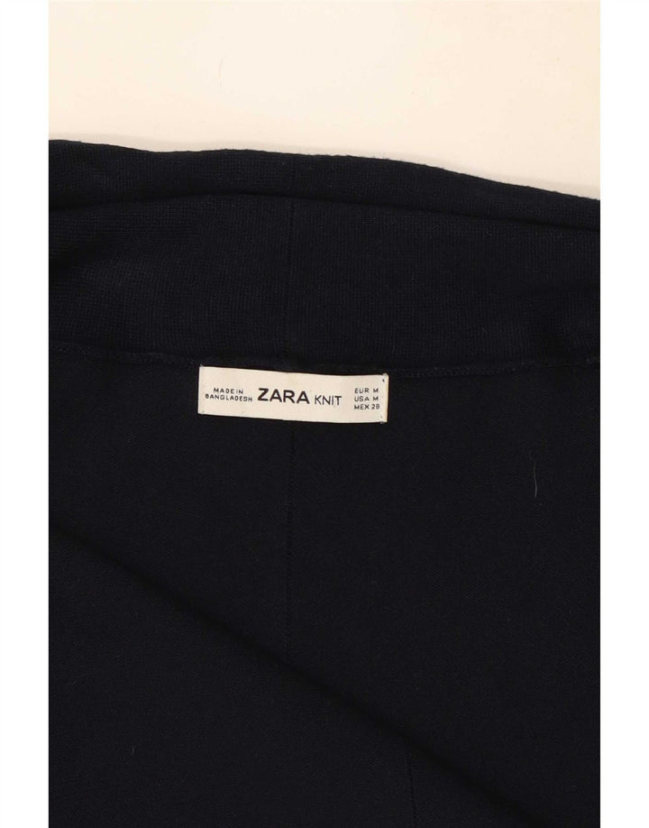 Zara ženski otvoreni kardigan pulover UK 12 Srednje tamnoplavi