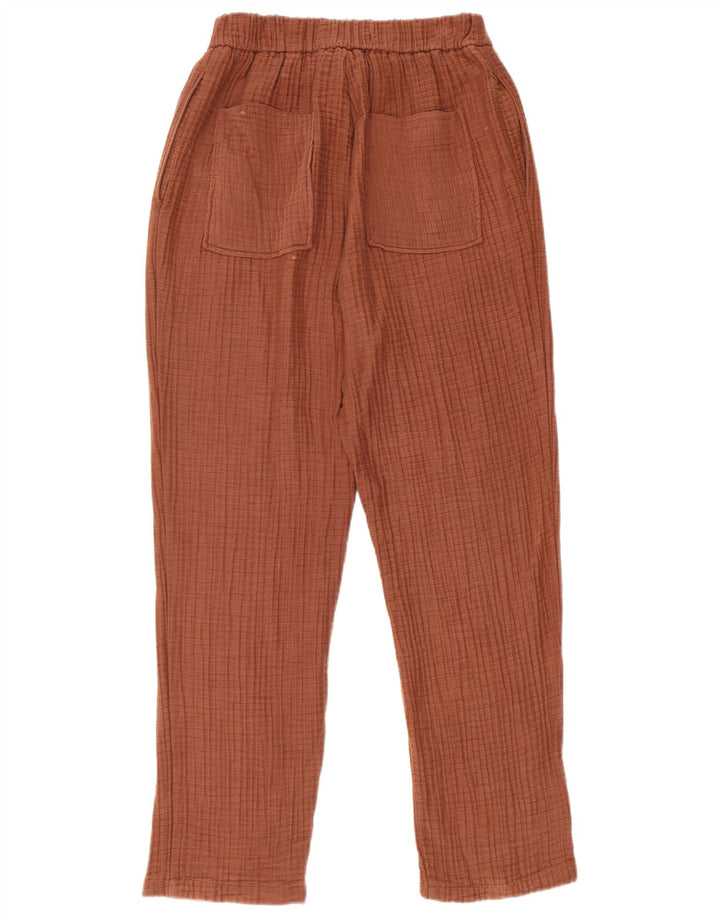 Zara ženske uske ležerne hlače srednje veličine W28 L28 smeđi pamuk