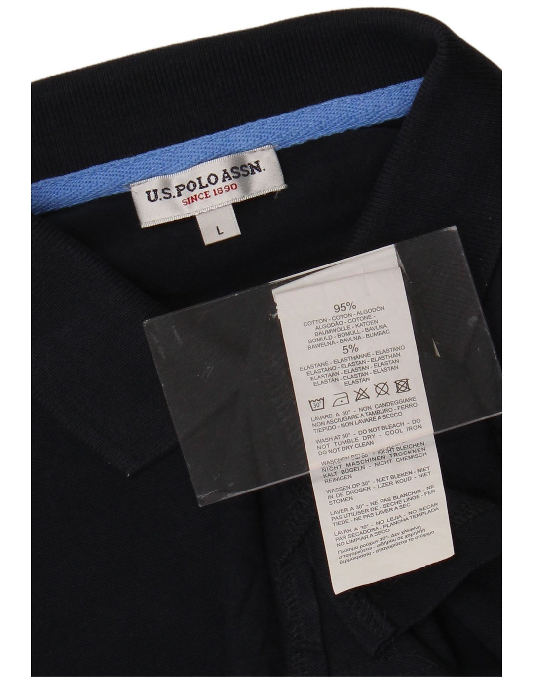 US POLO ASSN. Ženska polo majica UK 14 velika tamnoplava pamuk