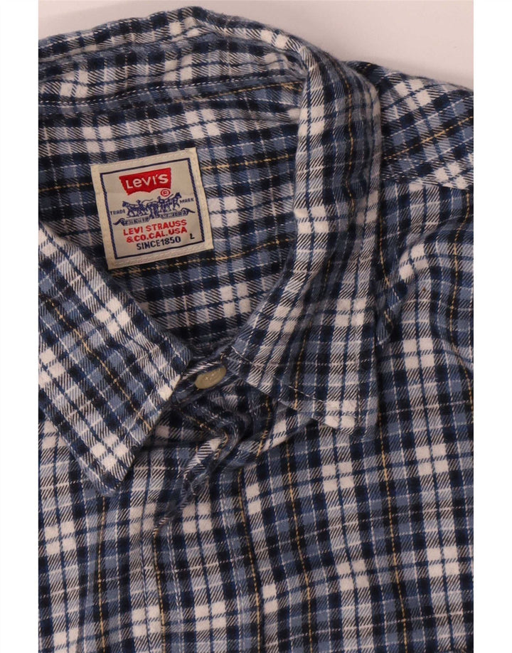 Levi's muška flanelska košulja s velikim plavim karom