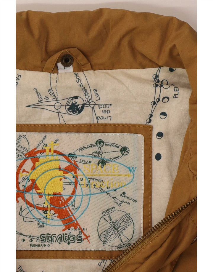 Stratos muška bomber jakna s kapuljačom UK 40 veliki bež poliester