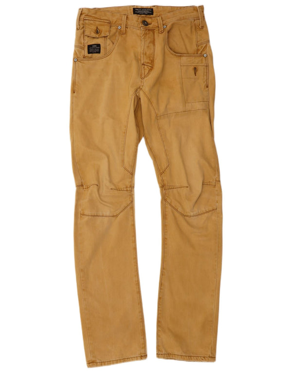 JACK & JONES muške ravne ležerne hlače ravnog kroja W29 L32 bež