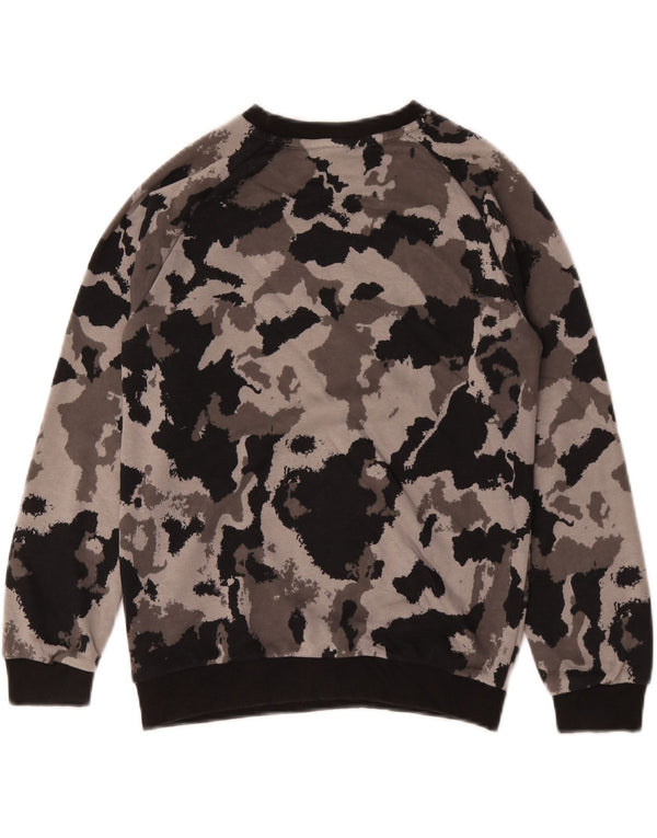 Puma Boys Graphic Sweatshirt Džemper 11-12 godina Sivi Kamuflažni Pamuk