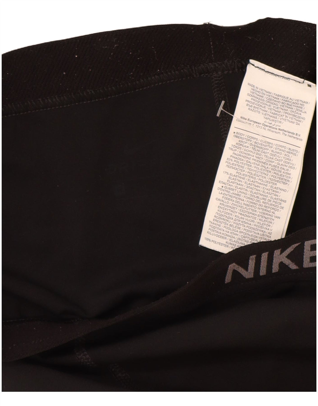 Nike Ženske grafičke kratke tajice UK 8 Male crne poliesterske