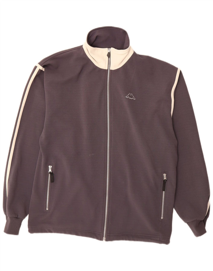 KAPPA muška trenirka, velika jakna od sivog poliestera