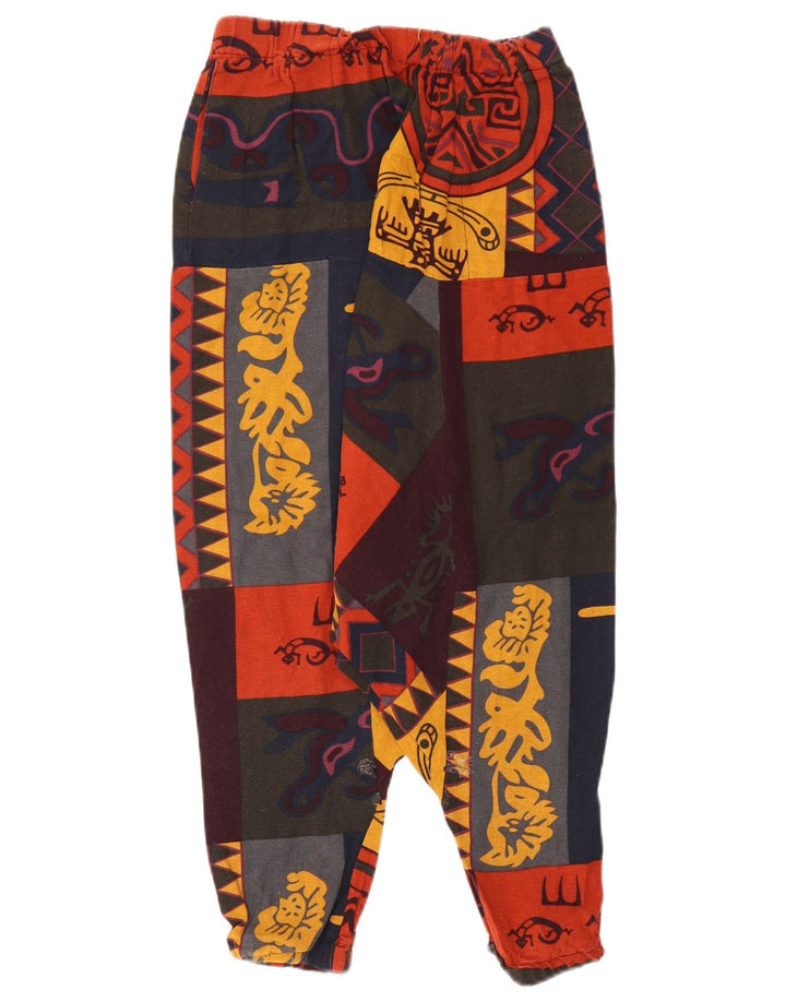 Vintage ženske harem hlače velike W32 L19 Raznobojni patchwork
