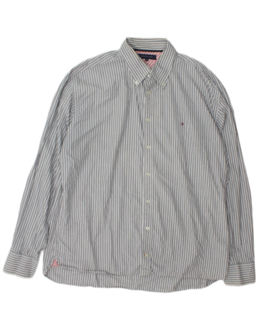 Tommy Hilfiger muška košulja 2XL pamuk na sive pruge