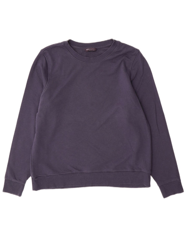 Marks & Spencer Ženska majica s kratkim rukavima UK 16 Veliki tamnoplavi pamuk