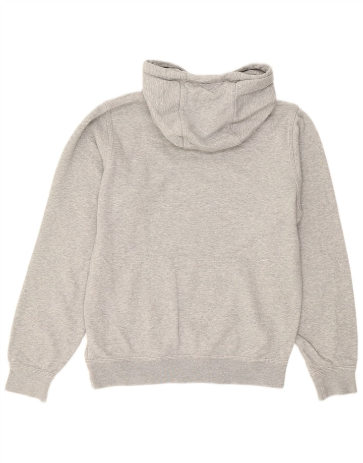 NIKE Mens Hoodie Jumper Small Grey Cotton