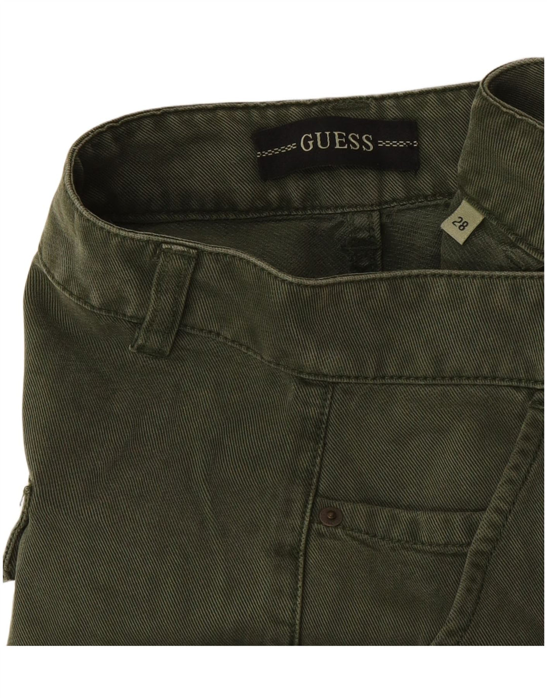 Guess Ženske Joggers Cargo Hlače W28 L29 Zelene