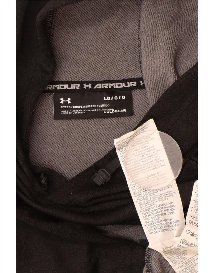 Under Armour muška jakna s kapuljačom Cold Gear, veliki crni poliester