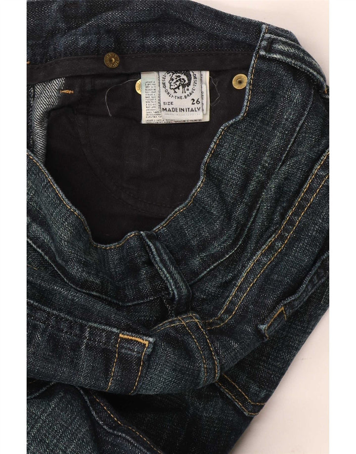 Diesel Ženske Bootcut traperice W26 L31 tamnoplavi pamuk
