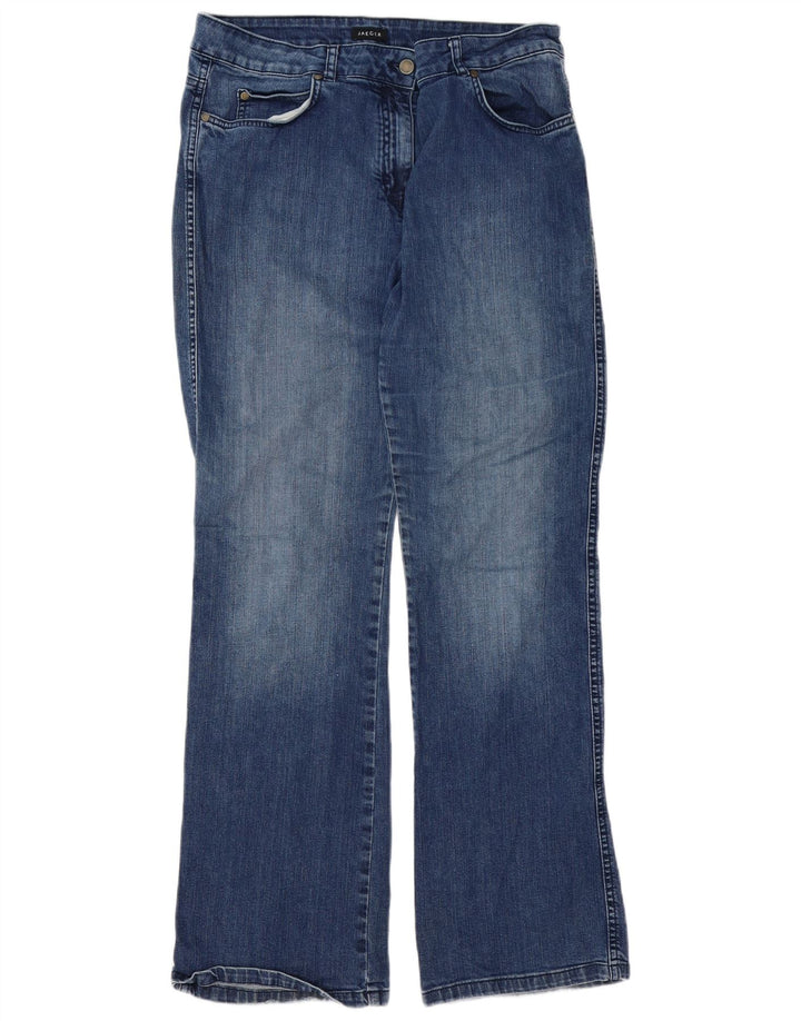 JAEGER Womens Bootcut Jeans W34 L31 Blue