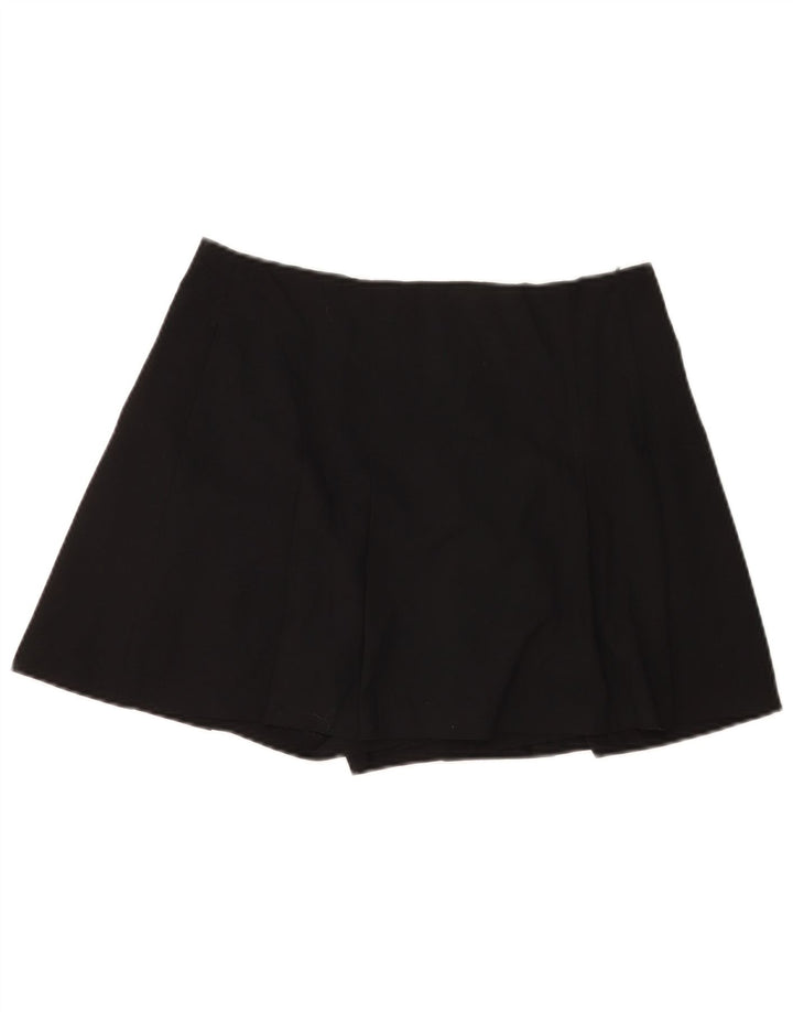 Zara ženska kratka mini suknja velika W30 crni poliester
