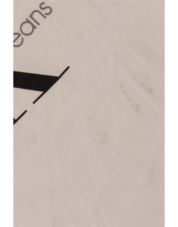 CALVIN KLEIN JEANS Muška majica kratkih rukava s grafičkim motivima Mala bijela pamučna majica