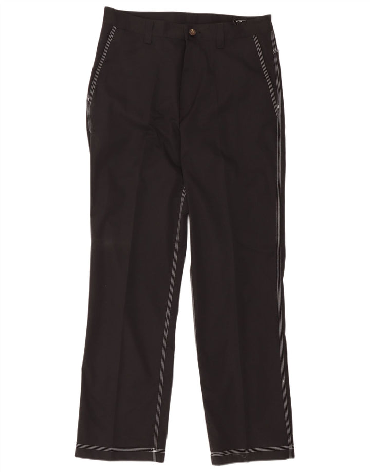 Adidas muške Climacool ravne chino hlače W34 L32 crni poliester