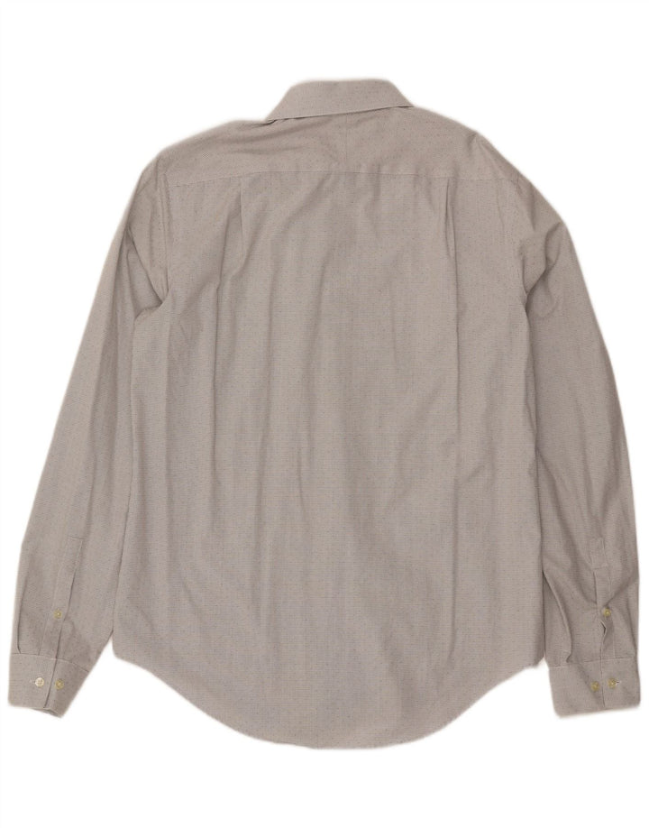 Calvin Klein muška uska košulja veličine 16, pamuk, velika sivobijela kara