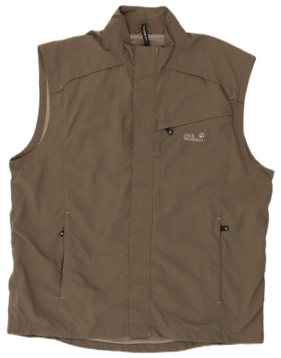 JACK WOLFSKIN Muška gornja jakna od trenirke bez rukava UK 46/48 2XL siva