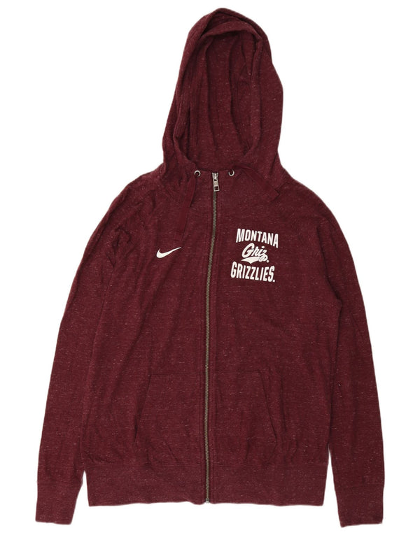 Nike ženski džemper s kapuljačom Montana Grizzlies UK 16 veliki tamnocrveni