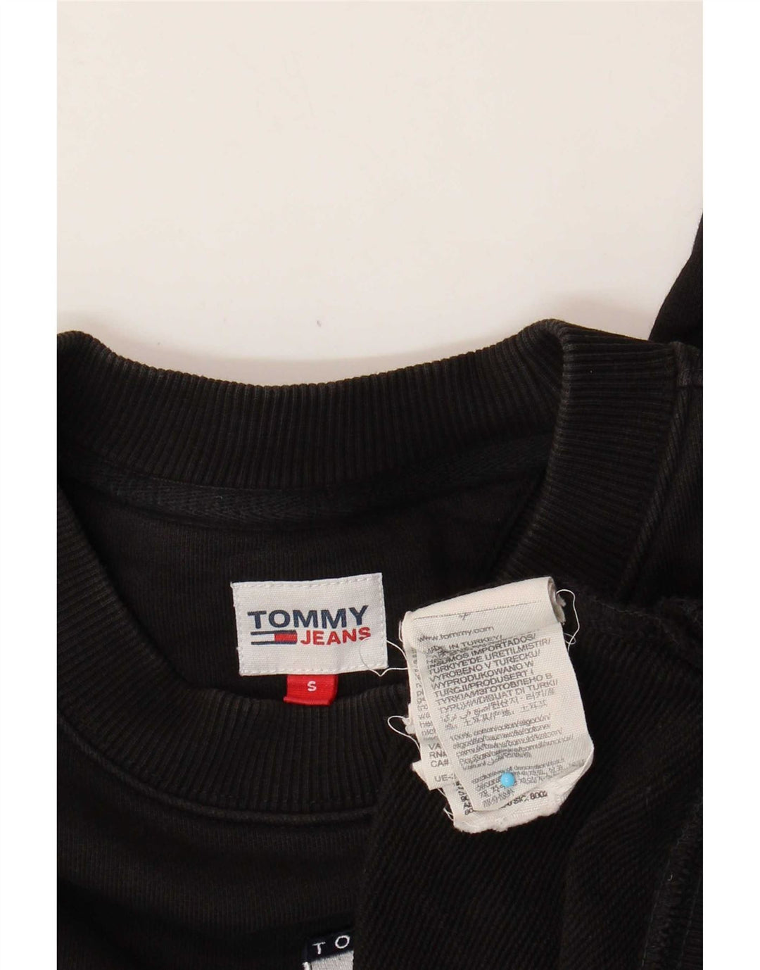 Tommy Hilfiger Ženska skraćena prekomjerna majica s kratkim rukavima UK 10 Mala crna
