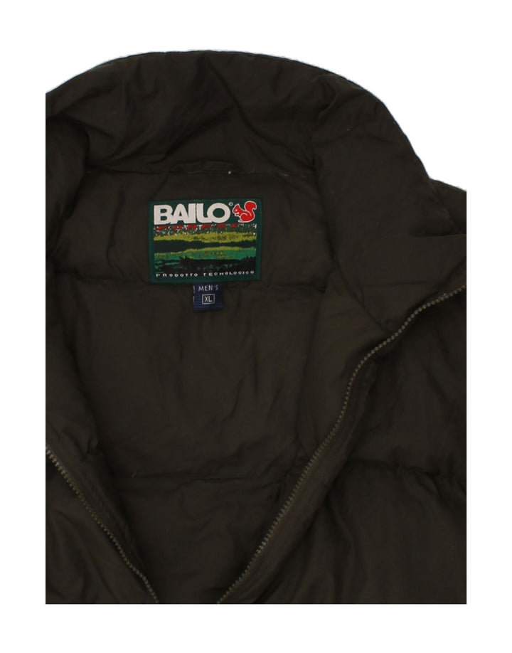 BAILO Mens Windbreaker Jacket UK 42 XL Black Polyester Vintage Bailo and Second-Hand Bailo from Messina Hembry 